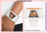Power Play - Silver Urban Snap Wrap Bracelet ~ Paparazzi