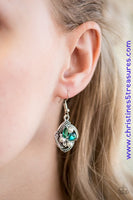 Prestigious Shimmer - Green Earrings ~ Paparazzi