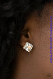 Prima Donna Drama - Gold Post Earrings ~ Paparazzi