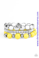 Prismatic Pop - Yellow Bracelets ~ Paparazzi