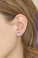 Prismatic Shine - Black Post Earrings ~ Paparazzi