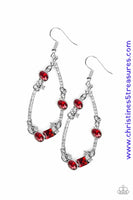 Quite The Collection - Red Earrings ~ Paparazzi