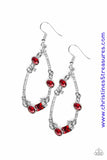 Quite The Collection - Red Earrings ~ Paparazzi