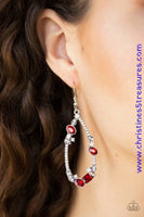 Quite The Collection - Red Earrings ~ Paparazzi