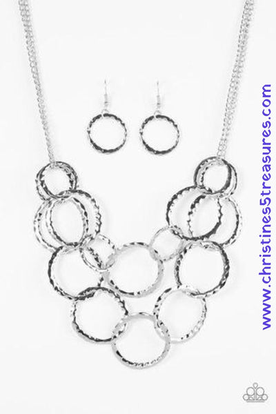Radiant Ringmaster - Silver Necklace ~ Paparazzi