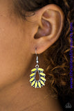 Rainforest Romance - Yellow Earrings ~ Paparazzi