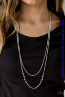 Rich With Glitz - Silver Necklace ~ Paparazzi