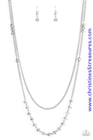 Rich With Glitz - Silver Necklace ~ Paparazzi