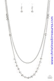 Rich With Glitz - Silver Necklace ~ Paparazzi