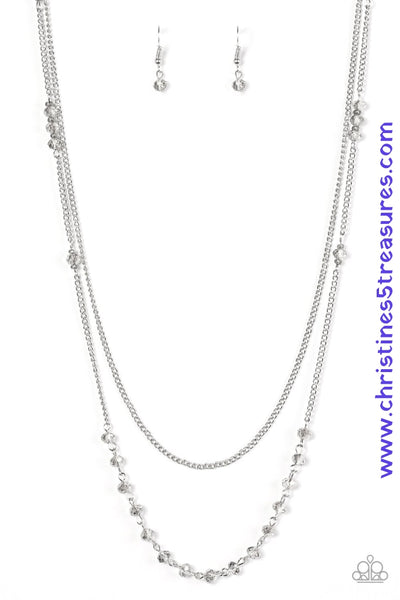 Rich With Glitz - Silver Necklace ~ Paparazzi