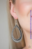 Right As Reign - Silver Earrings ~ Paparazzi