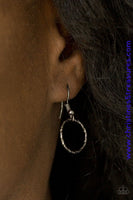 Smooth and shimmery textured hoops give way to layers of mismatched gunmetal chains for a classic look. Features an adjustable clasp closure. Sold as one individual necklace. Includes one pair of matching earrings.   P2IN-BKXX-138XX