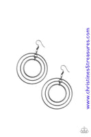Rippling Radiance - Black Earrings ~ Paparazzi
