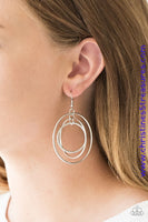 Rippling Radiance - Silver Earrings ~ Paparazzi