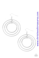 Rippling Radiance - Silver Earrings ~ Paparazzi