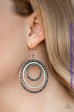 Rippling Refinement - Silver Earrings ~ Paparazzi