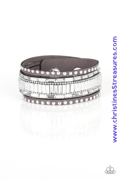 Rock Star Rocker - Silver Bracelet ~ Paparazzi Bracelets