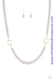 Romance Is In The Air - Silver Necklace ~ Paparazzi