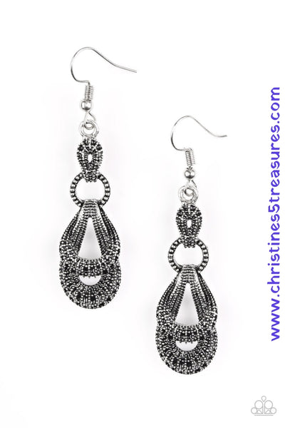 Romantic Radiance - Silver Earrings ~ Paparazzi