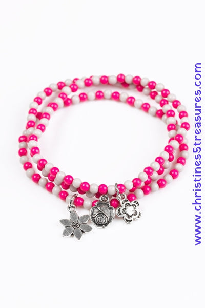 Rooftop Gardens - Pink Bracelets ~ Paparazzi