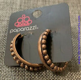 Rural Rio - Copper Earrings ~ Paparazzi