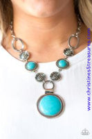 Sedona Drama - Blue Necklace ~ Paparazzi