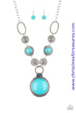 Sedona Drama - Blue Necklace ~ Paparazzi