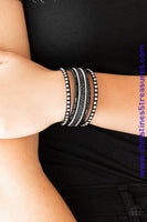 Seize The Sass - Black Urban Bracelet ~ Paparazzi