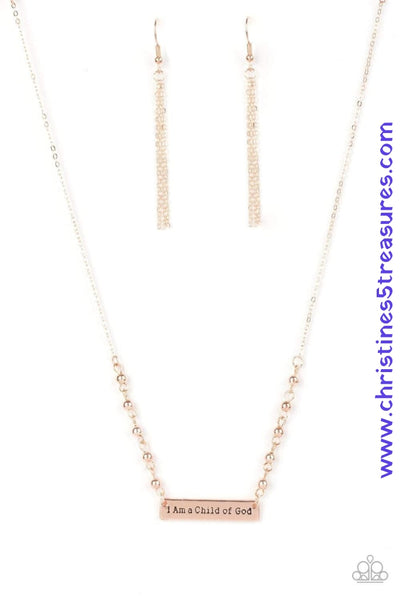 Send Me An Angel - Rose Gold Necklace ~ Paparazzi