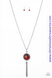 Serene Serendipity - Red Necklace ~ Paparazzi