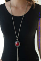 Serene Serendipity - Red Necklace ~ Paparazzi