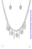 Serenely Sequoia - Silver Necklace ~ Paparazzi