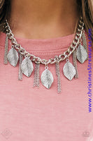 Serenely Sequoia - Silver Necklace ~ Paparazzi