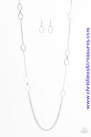 Shine Time - Silver Necklace Paparazzi