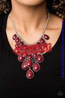 Shop Till You Drop - Red Necklace ~ Paparazzi