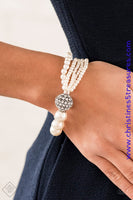 Show Them The Dior - White Bracelet ~ Paparazzi Fashion Fix