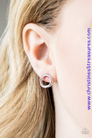 Simple Radiance - Silver Post Earrings ~ Paparazzi