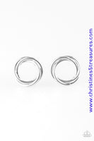 Simple Radiance - Silver Post Earrings ~ Paparazzi