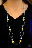 Simple Stonework - Yellow Necklace ~ Paparazzi