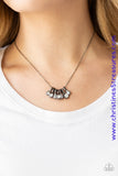 Slide Into Shimmer - Black Necklace ~ Paparazzi