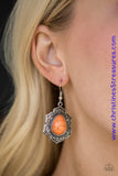 So Santa Fe - Orange Earrings ~ Paparazzi