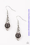 Soaring Shimmer - Silver Earrings ~ Paparazzi