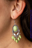 Southern Sandstone - Green Earrings ~ Paparazzi