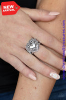 Southern Soulmate - Silver Ring ~ Paparazzi Rings