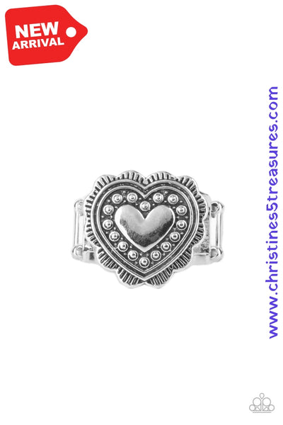 Southern Soulmate - Silver Ring ~ Paparazzi Rings