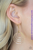 Sparkle Spectrum - Gold Earrings ~ Paparazzi