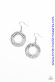 Sparkle Splurge - Silver Earrings ~ Paparazzi