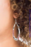 Sparkling Since Birth - Red Earrings