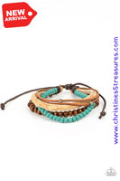 Stack To Basics - Blue Bracelet Paparazzi Bracelets
