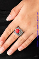 Stand Your Ground - Red Ring ~ Paparazzi Rings